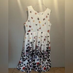 White Butterfly XL Girls